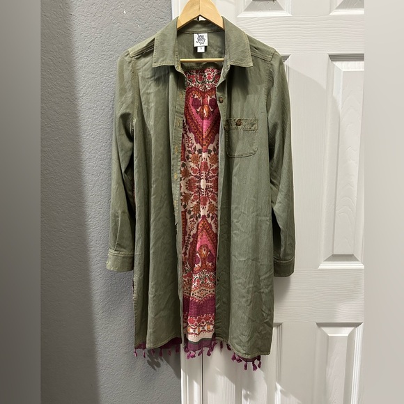 Ivy Jane Olive Green Utility Jacket - Picture 2 of 4
